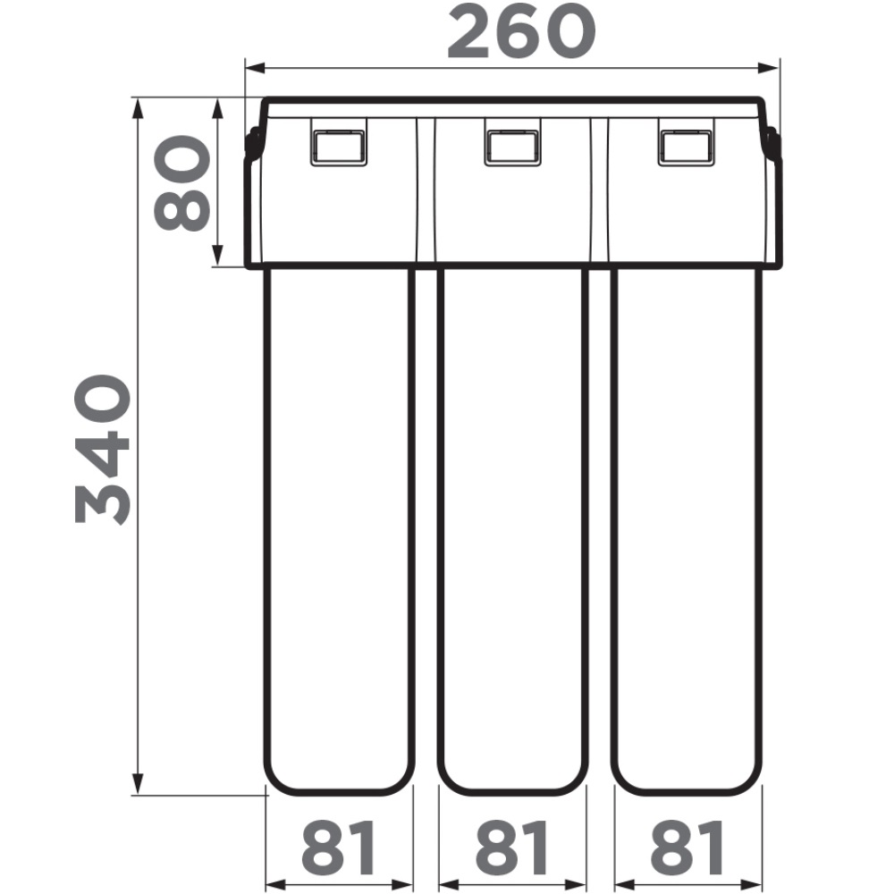 Смеситель для кухни Omoikiri Nagano P + Pure Drop Lite с фильтром Серый матовый 4219.8028P — изображение 3