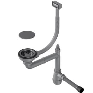 Арматура для одночашевых моек Omoikiri WK-1C Вороненая сталь 4956474