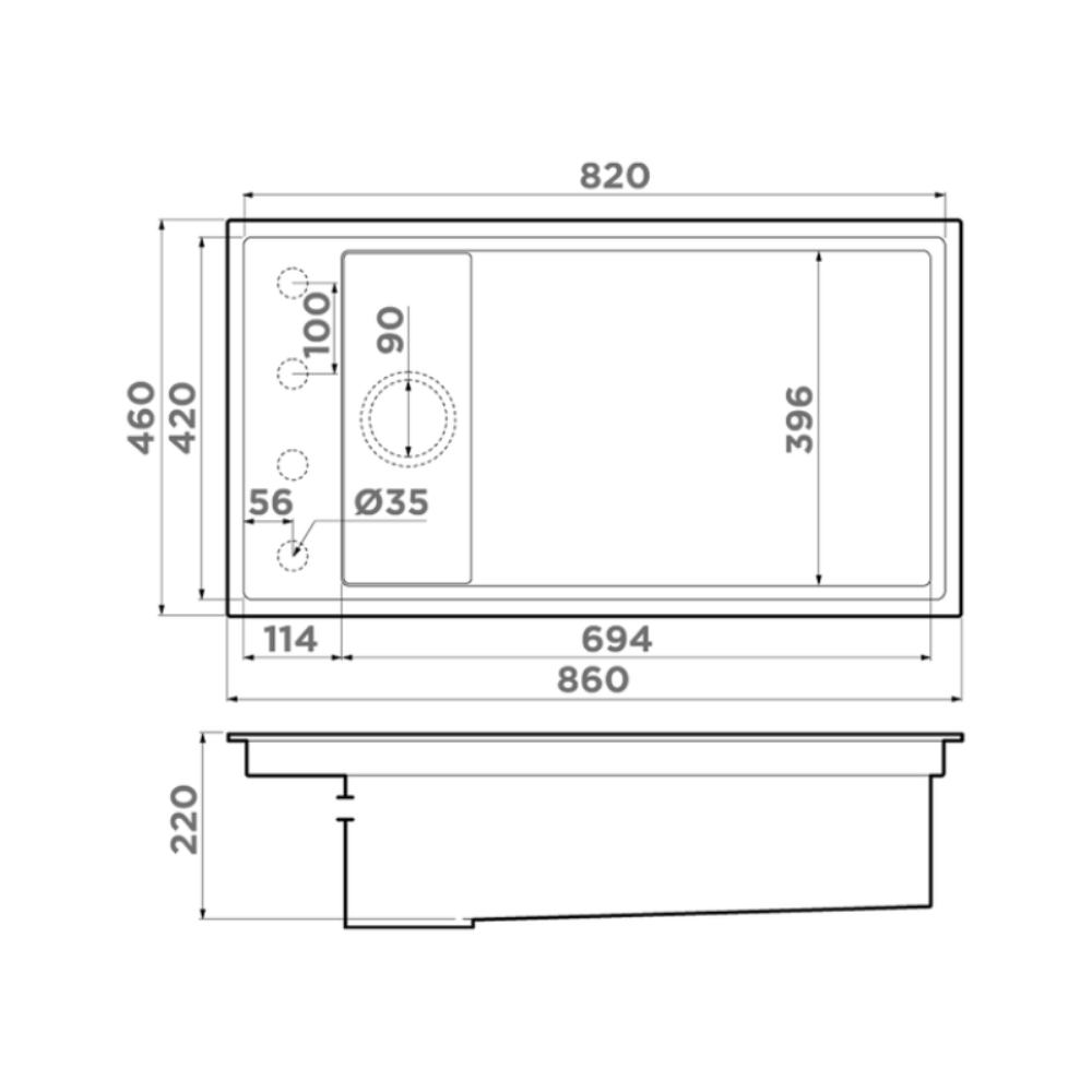 Мойка кухонная Omoikiri Kinaru 86 Зелено-серый 4993202 — изображение 4