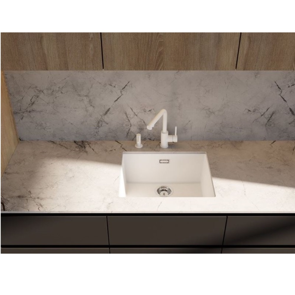 Мойка кухонная Omoikiri Yamakawa 56 Белый матовый 4993431 — изображение 2