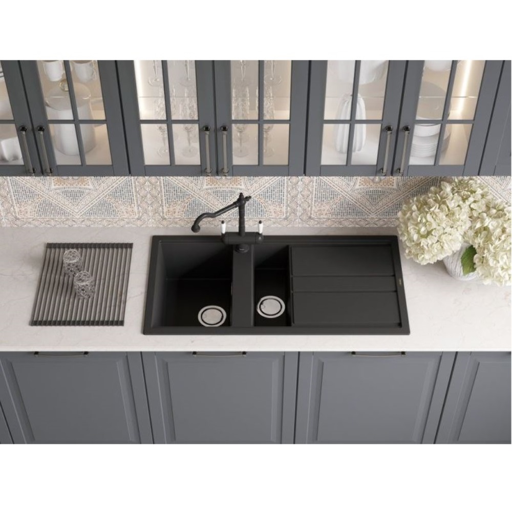 Мойка кухонная Omoikiri Kitagawa 100 Серый матовый 4993804 — изображение 2