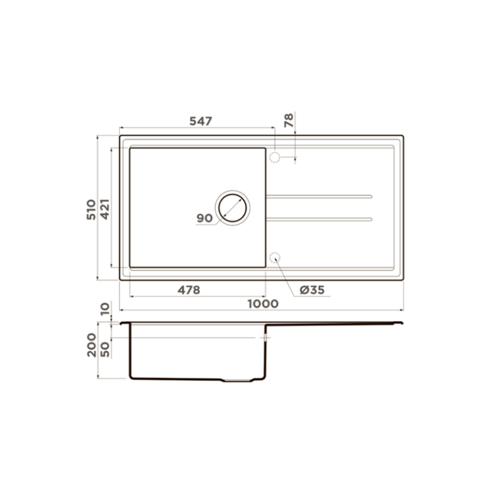 Мойка кухонная Omoikiri Tedori 100 Бежевый 4993918 — изображение 4